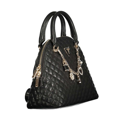 Guess Jeans Black Polyethylene Women Handbag with elegant design and chain details