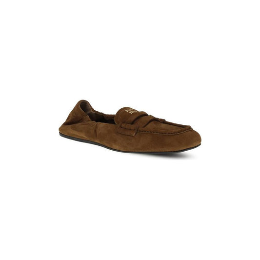 Miu Miu Suede Ruches Loafers MI-5D341EFD005008F0316-EU39/US9