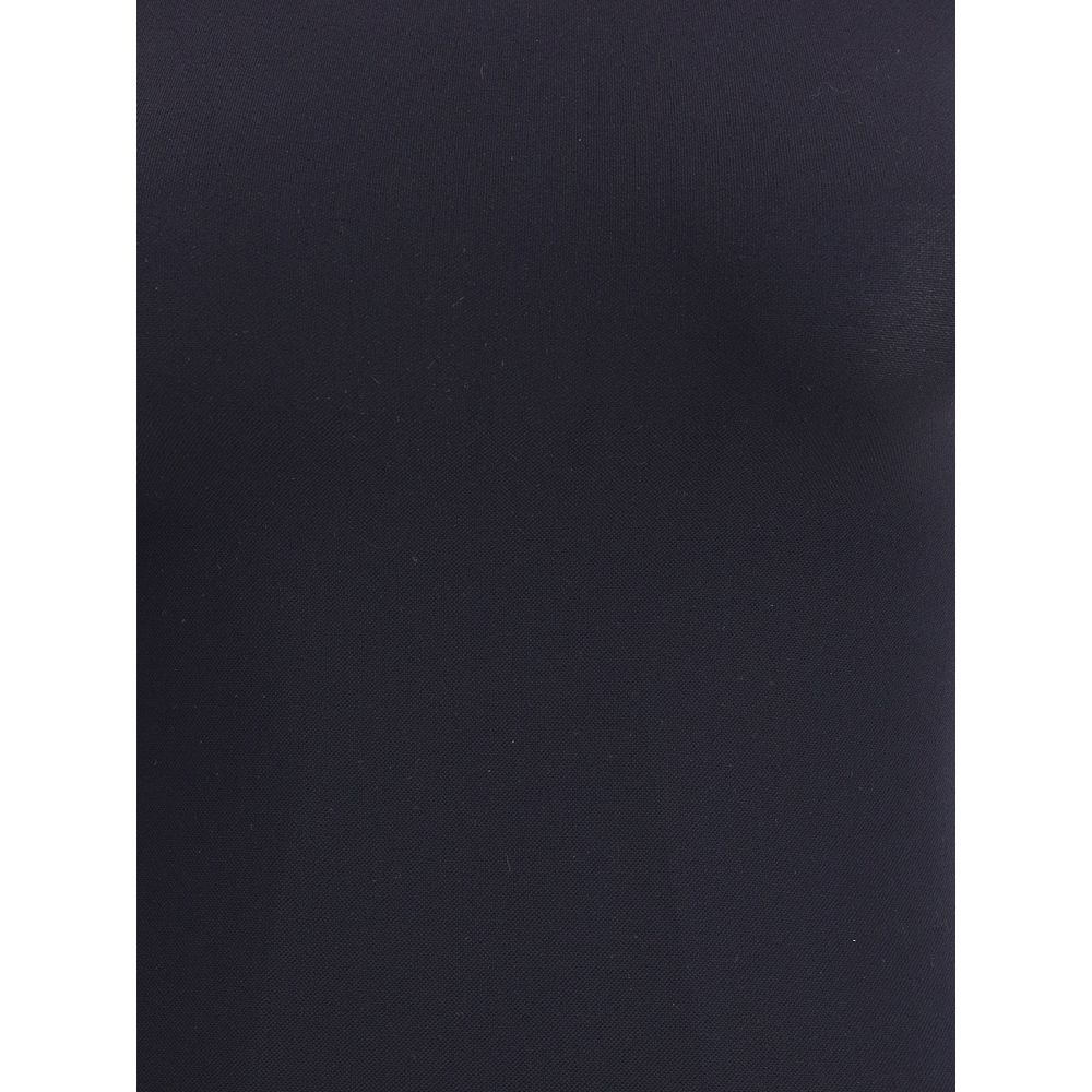 Wolford Black Polyamide Top, seamless sleeveless bodysuit in soft Velvet circular knit fabric for elegant figure-enhancing comfort.