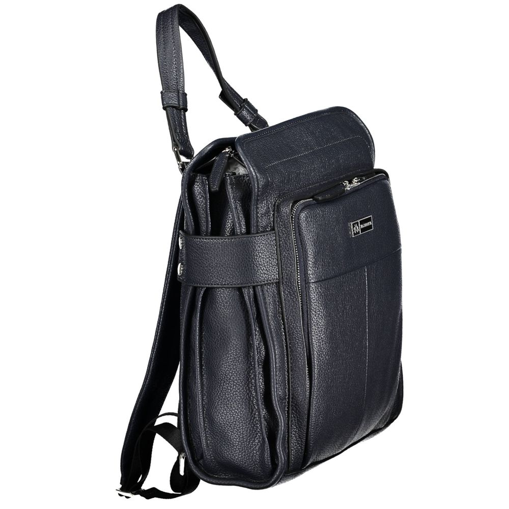 La Martina Blue Polyurethane Women Backpack