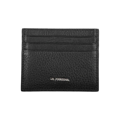 La Martina Black Leather Wallet