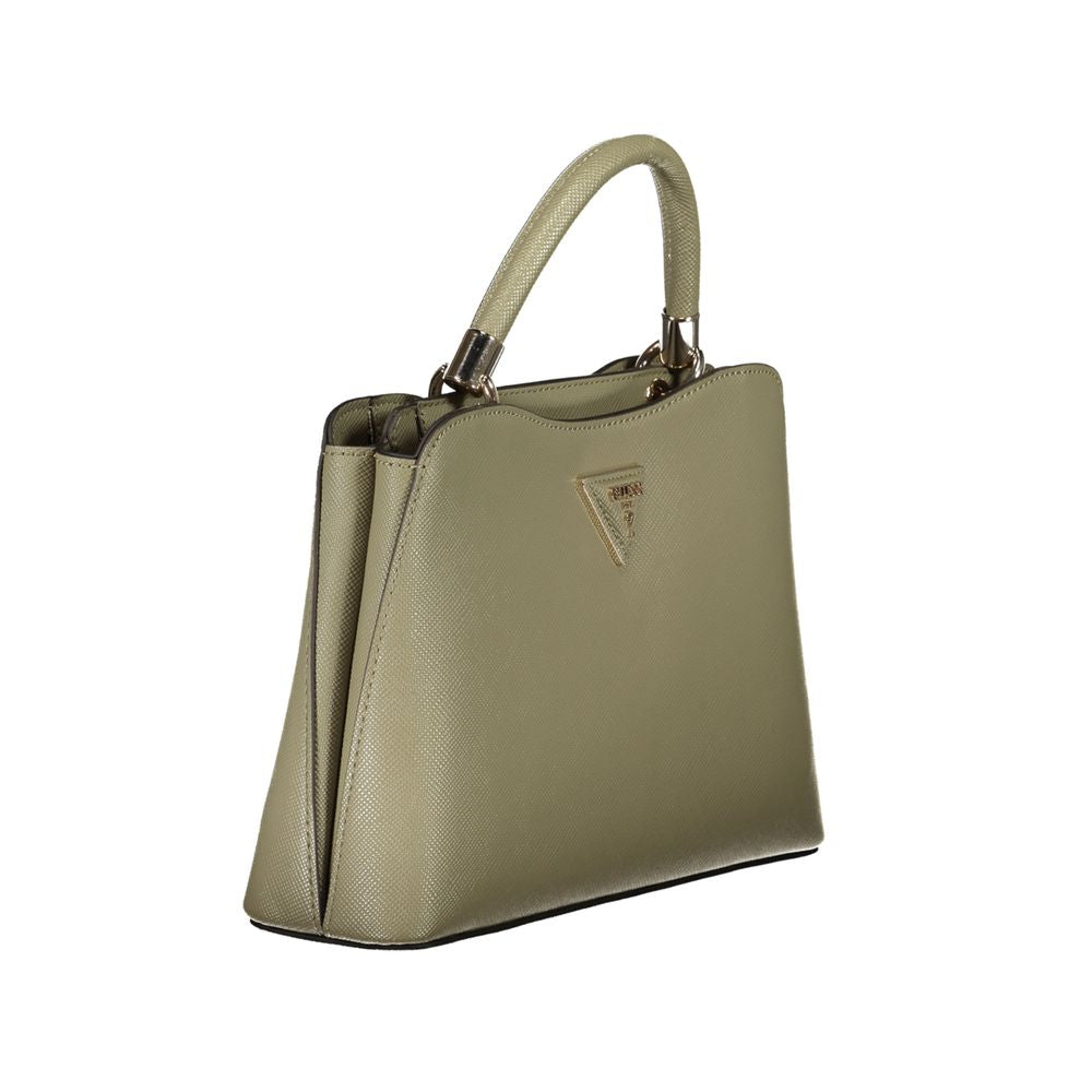 Front view with bag zipped and handles upright.