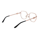Guess Rose Gold Women Glasses Frame in metal full-rim square design, includes branded case. Lenses width 55mm, temples length 145mm.