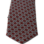 Dolce & Gabbana Red 100% Silk Printed Wide Necktie Men Tie KRA747