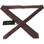 Dolce & Gabbana Red 100% Silk Printed Wide Necktie Men Tie KRA747