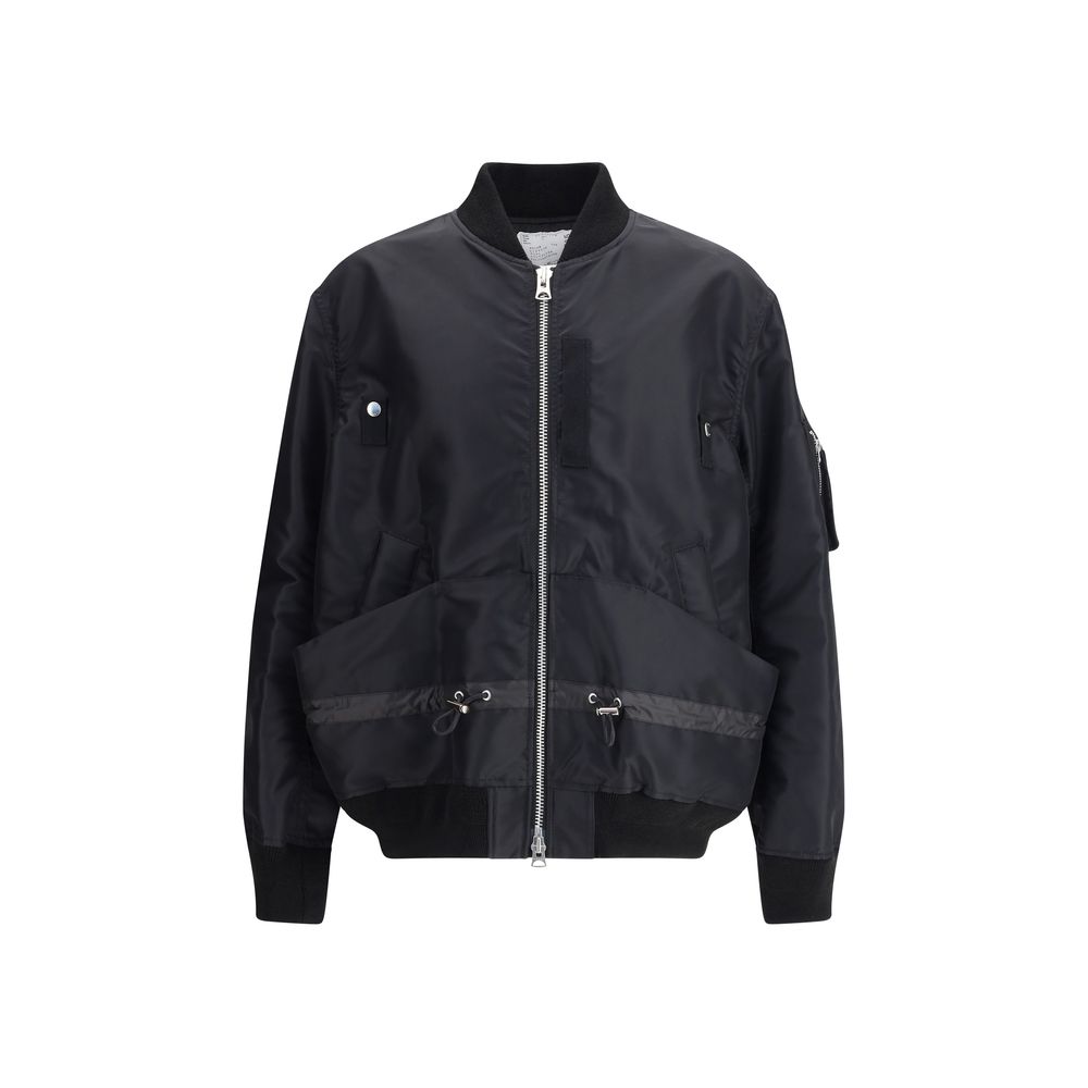 Sacai Black Nylon Bomber Sacai