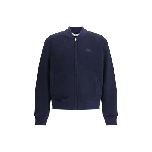 Etro Blue Wool Bomber