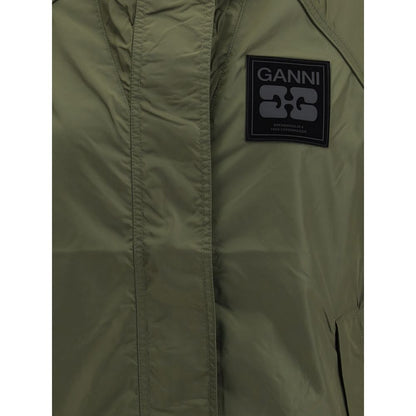 Ganni Bicolor Nylon Shell Jacket1728,72470364320,Bicolor,Clothing,Ganni,Jackets & Coats - Clothing,L/XL,New with tags,S-M,Shell Jackets - Jackets & Coats - Clothing,Women