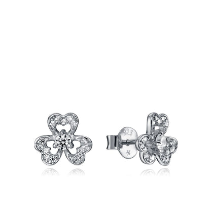 VICEROY JEWELS Mod. 85019E000-38 silver earrings for ladies, floral design, quartz analog movement, in official box