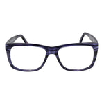 Andy Wolf Blue Unisex Glasses Frame, full-rim acetate with rectangular style and demo lenses, size 55-15-145.