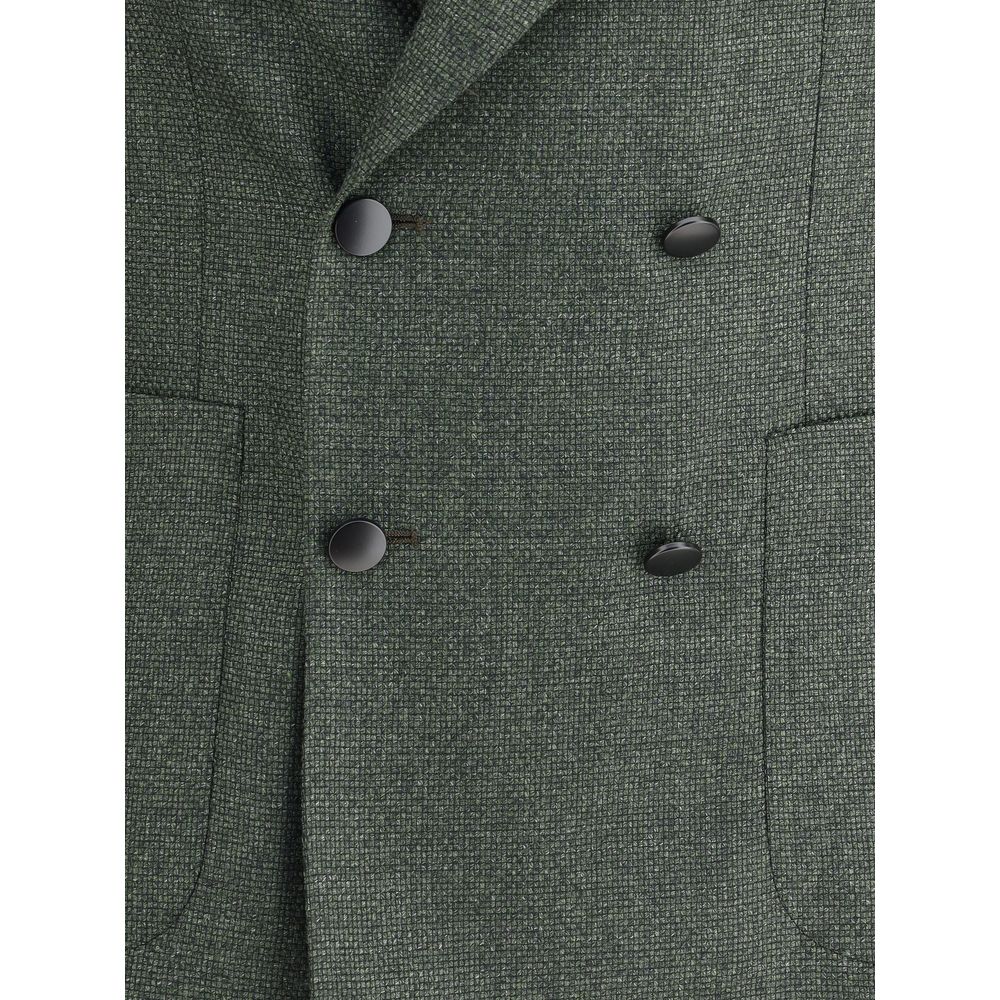 Tagliatore Bicolor Fleece Wool Blazer Tagliatore