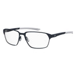 Under Armour Blue Metal Frames eyeglasses for men, model UA5021GFLLF81, featuring 58/16/140mm dimensions, made of metal in blue color.