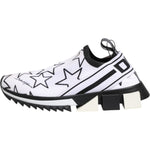 Dolce & Gabbana White Stars Sorrento Low Top Sneakers Shoes LA12778-36