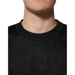 Dolce & Gabbana Black Polyester Pullover Sweatshirt Sweater TSH90638-44