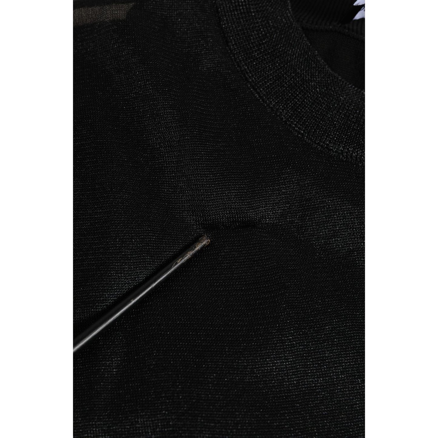 Dolce & Gabbana Black Polyester Pullover Sweatshirt Sweater TSH90638-44