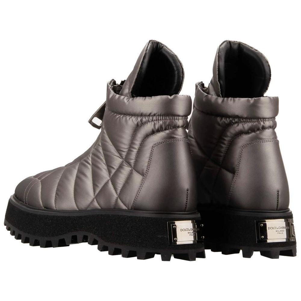 Dolce & Gabbana Gray Nylon Boot DO-15940-EU43/US10