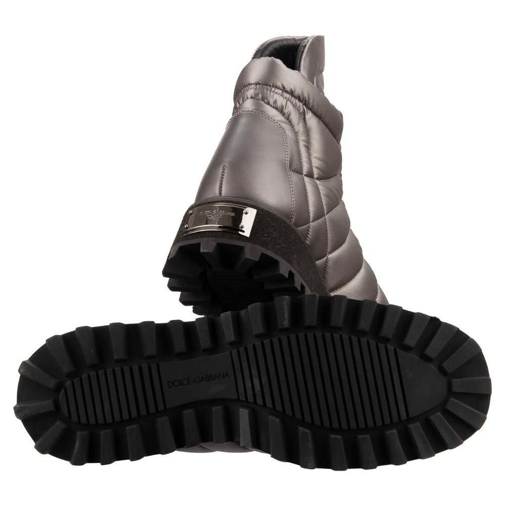 Dolce & Gabbana Gray Nylon Boot DO-15940-EU43/US10