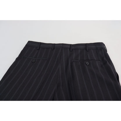 Dolce & Gabbana Gray Wool Blend Formal Trousers Pants