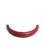 Dolce & Gabbana Red Small Ayers Leather Bag Handle Women Shoulder Strap with logo detail, made in Italy.