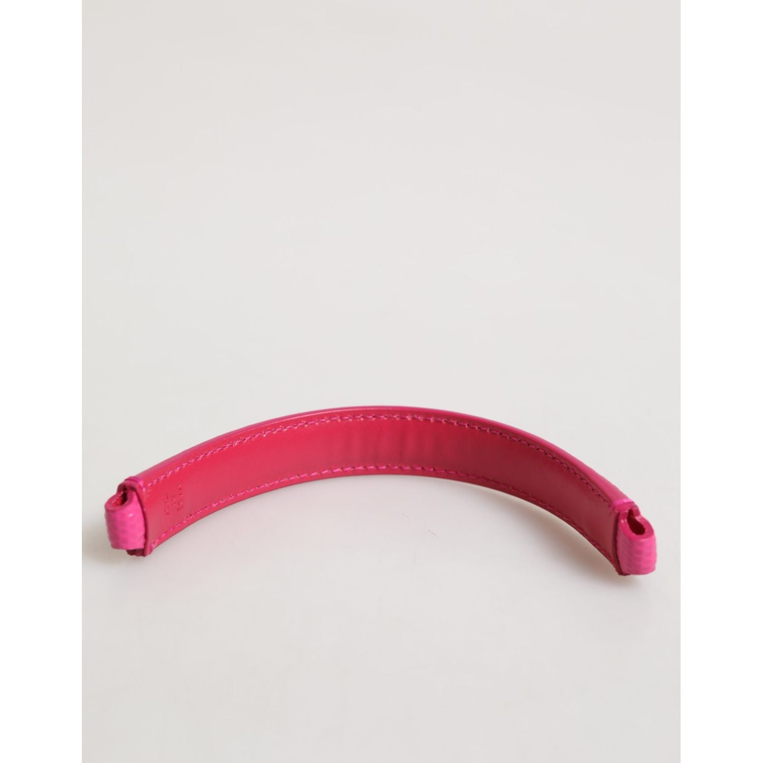 Dolce & Gabbana Pink Embellished Leather Bag Handle Women Shoulder Strap