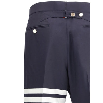 Thom Browne Blue Wool Dress Pants