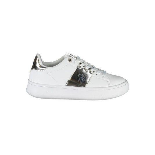 U.S. POLO ASSN. White Polyester Sneaker US-23766-EU38/US8