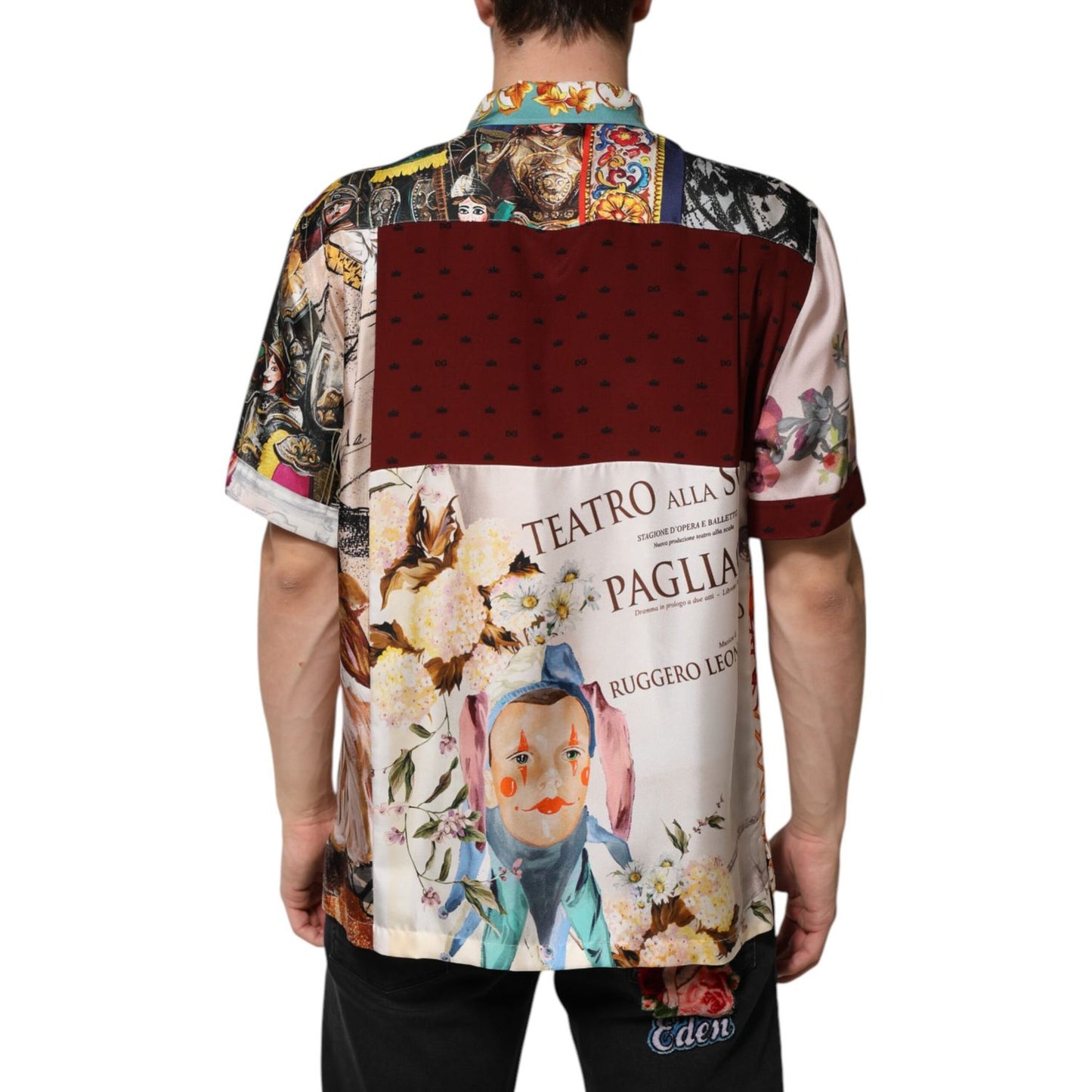 Dolce & Gabbana Multicolor Shell Print Hawaii Casual Shirt