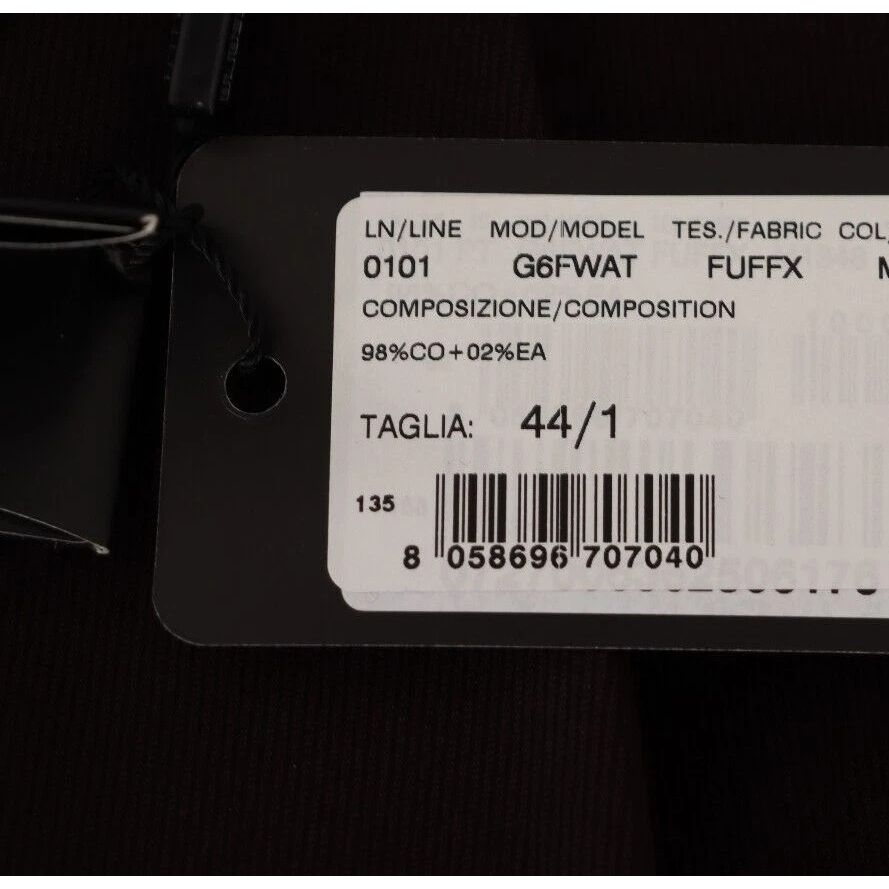 Dolce & Gabbana Bordeaux Cotton Stretch Skinny Trouser