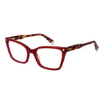Polaroid Burgundy Women Glasses Frame, cat eye, full-rim acetate with demo lenses. Size 54-19-145. Includes branded case.