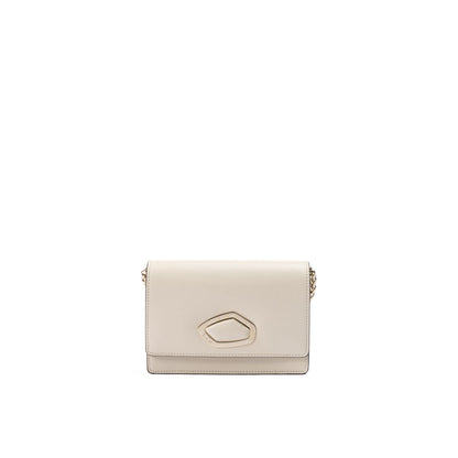 Giada Beige Leather Clutch Bag Giada