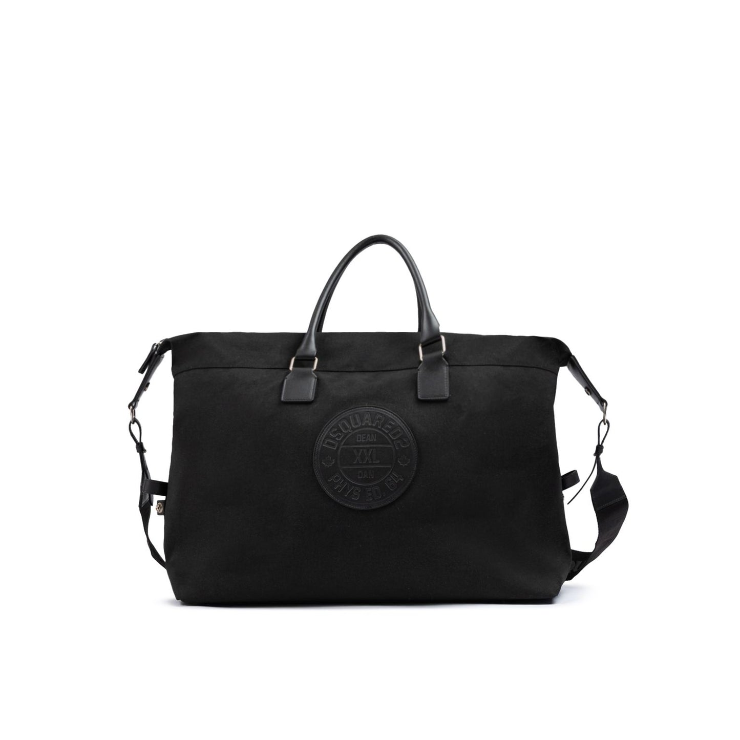 Dsquared² Black Fabric Weekend Travel Bag