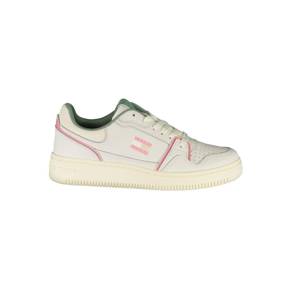 Tommy Hilfiger White Leather Women Sneaker TO-39414-EU36/US6