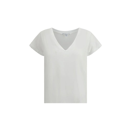 James Perse V-neck cotton T-Shirt JA-WUC3182WHT-0/XS