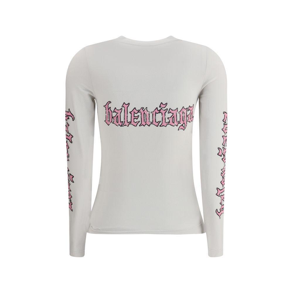 Balenciaga Blackletter Script long sleeve T-Shirt BA-826465TSVW69012-M