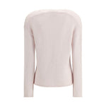Forte_Forte Cashmere and wool V-neck Sweater FO-14149MYKNITF48A0216-0/XS
