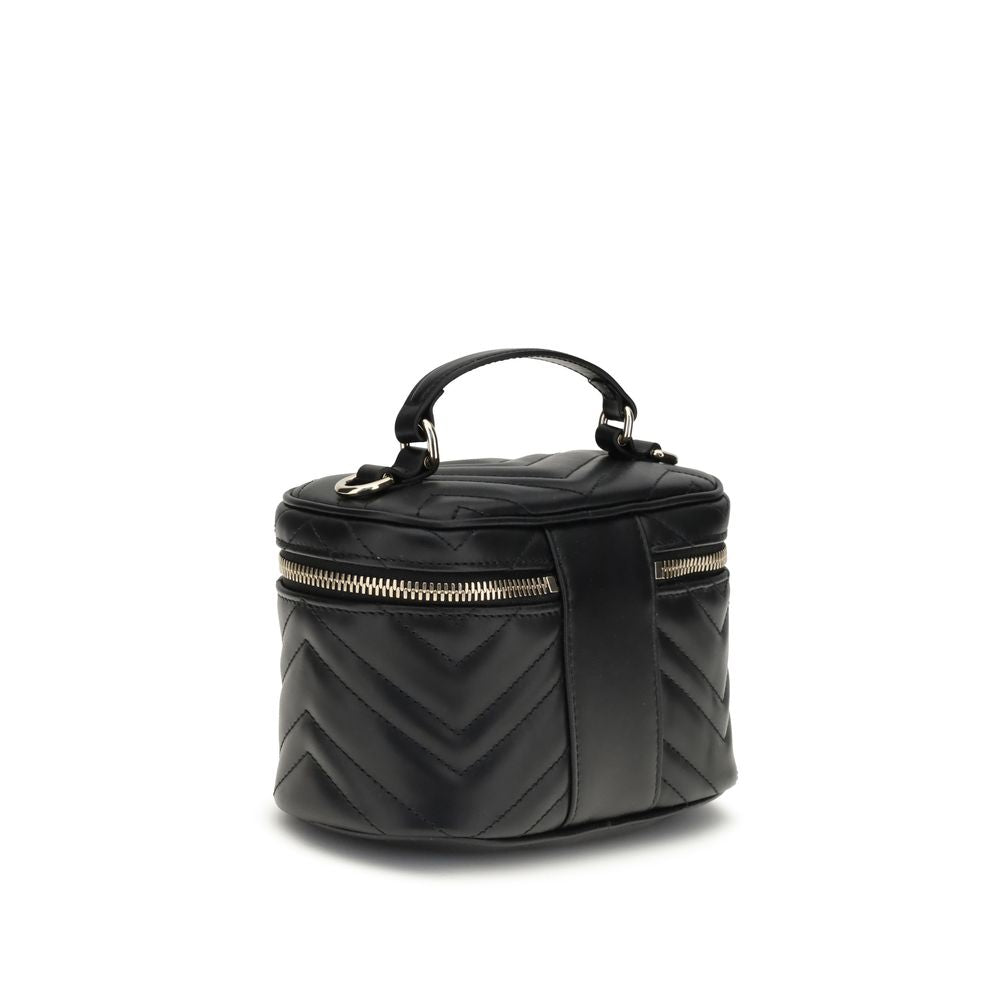 Front view with bag zipped and handles upright.