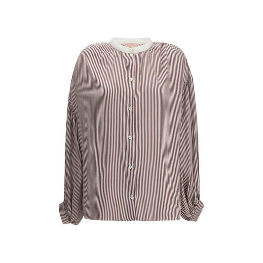 Kristina Ti Striped Shirt with wide sleeves
