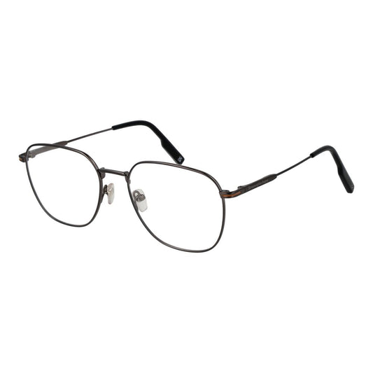 Ermenegildo Zegna Gray Men Glasses Frame