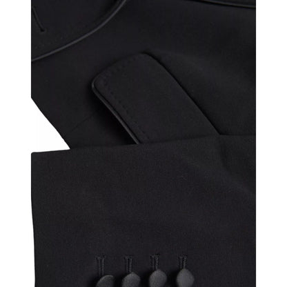Dolce & Gabbana Black Wool Single Breasted Cropped Jacket