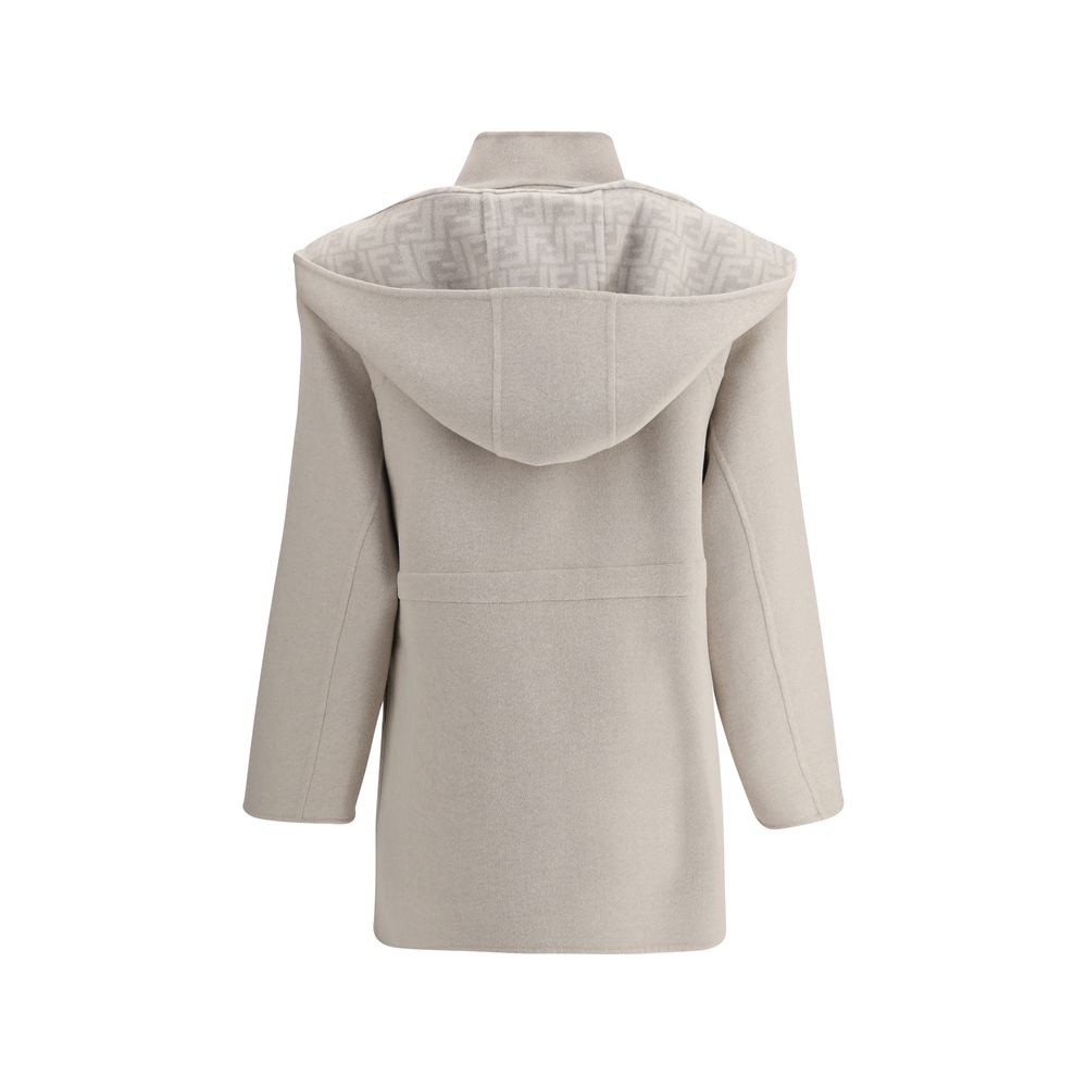 Fendi Cream Wool Coat