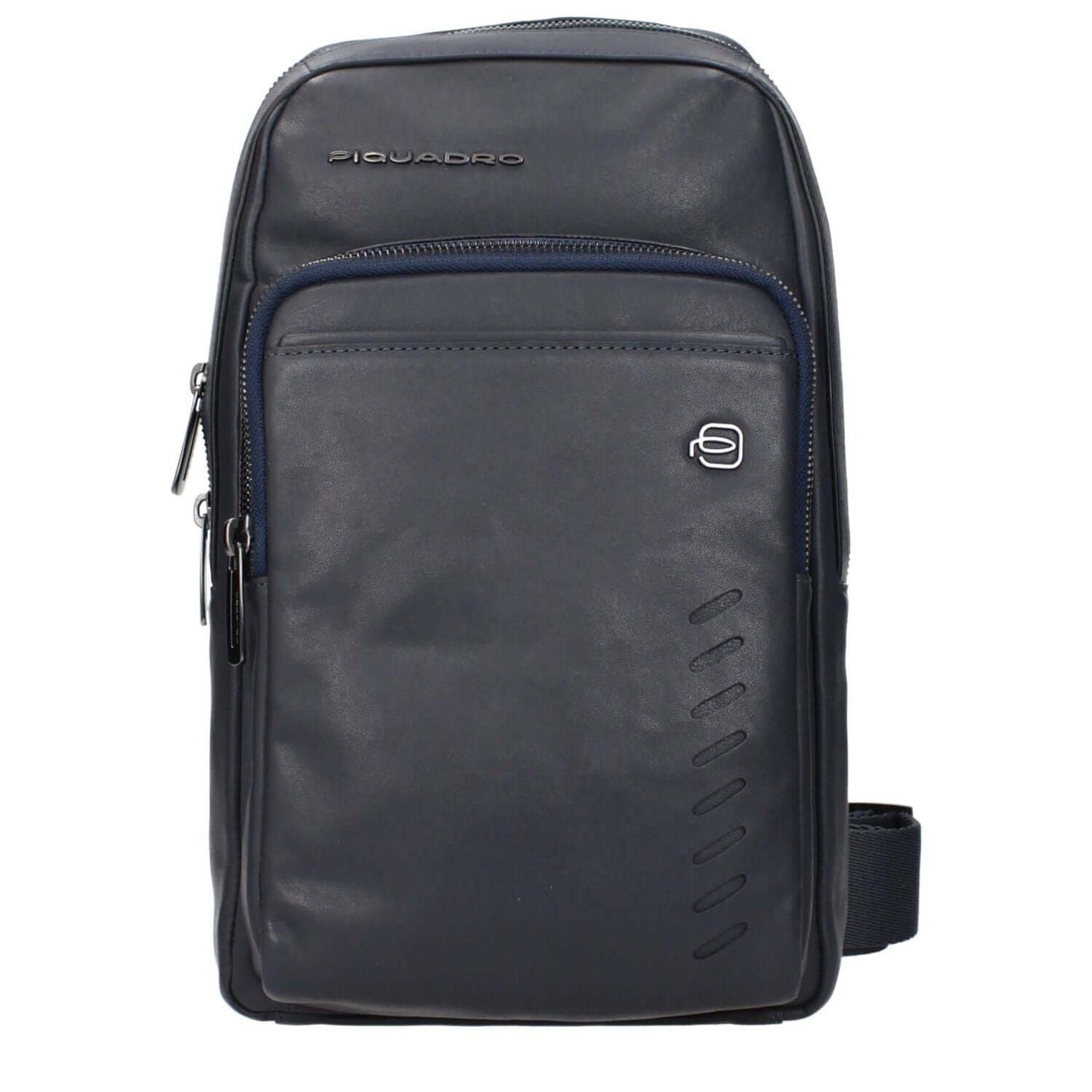 Piquadro Blue Leather Crossbody Bag