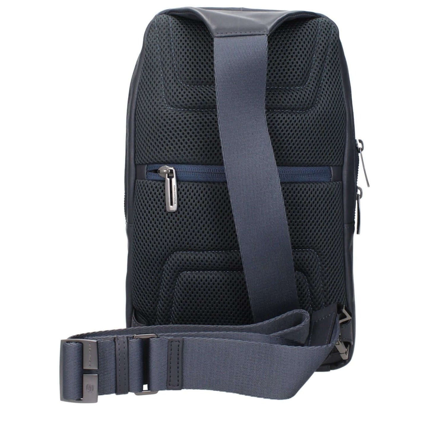 Piquadro Blue Leather Crossbody Bag