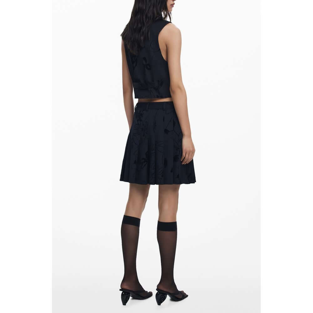 Desigual Black Polyester Women Skirt