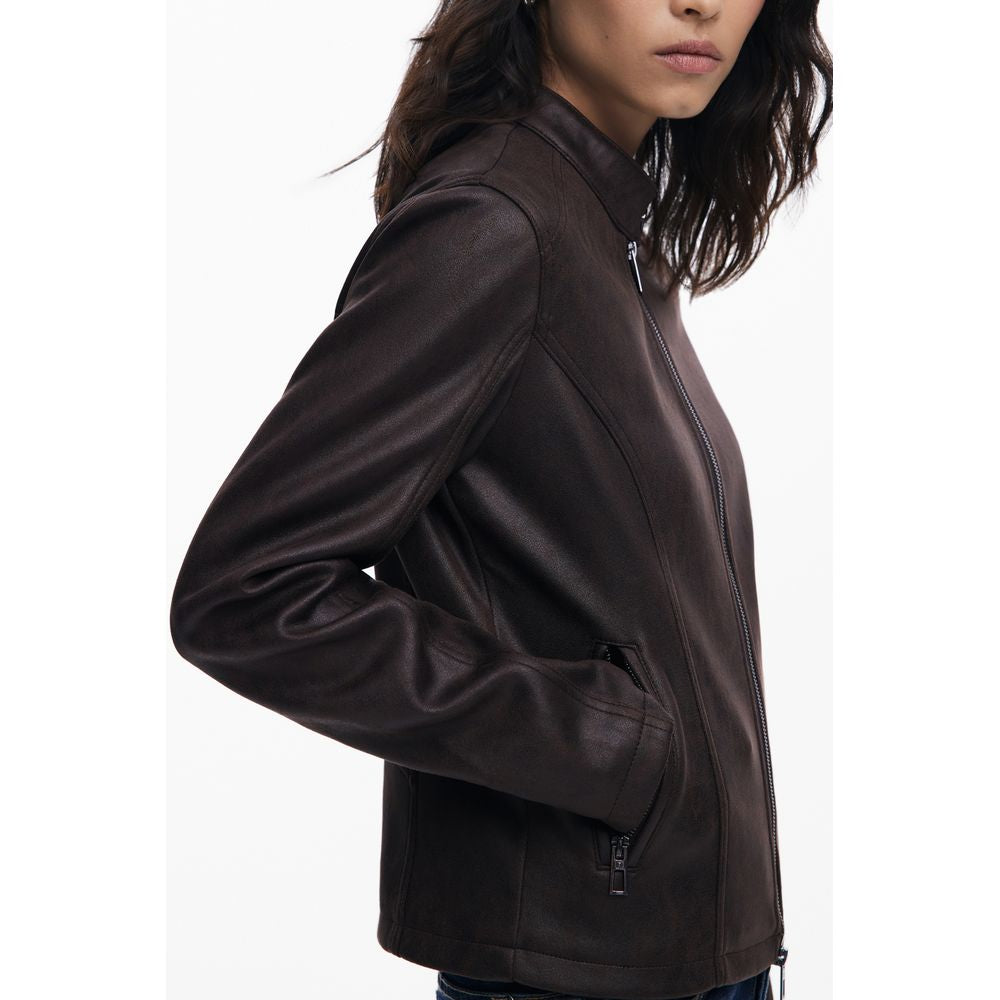 Desigual Brown Polyester Women's Jacket