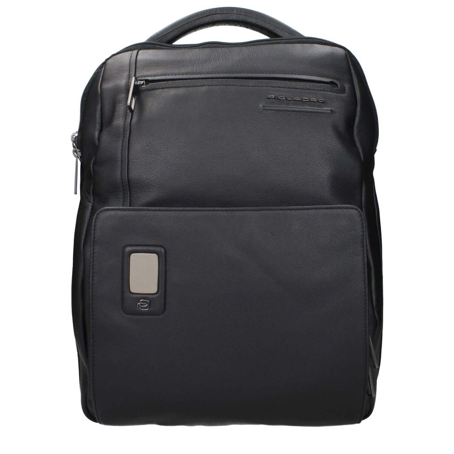Piquadro Black Leather Backpack