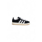 Adidas Black Suede Leather Sneaker with iconic three stripes, showcasing comfort and style for women's casual wear.
