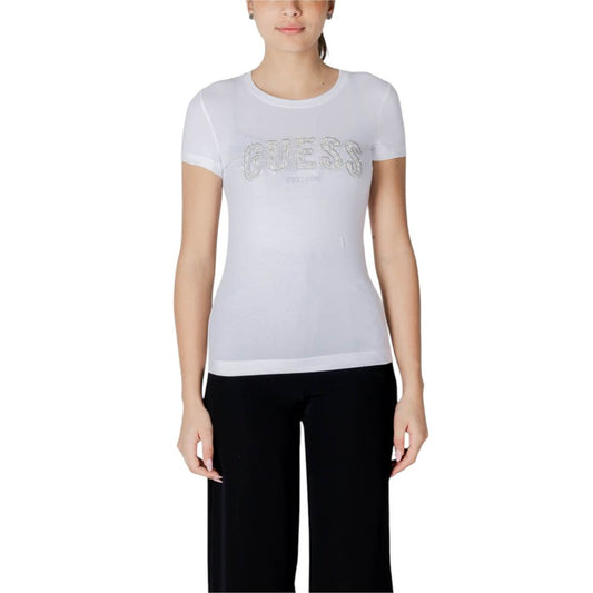 Guess White Cotton T-Shirt 1728,71956299936,Clothing,Guess,IT38|XS,IT40|S,IT42|M,IT44|L,New with tags,T-Shirts - Clothing,T-Shirts - T-Shirts - Clothing,White,Women,XL