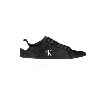 Calvin Klein Black Leather Men's Sneaker