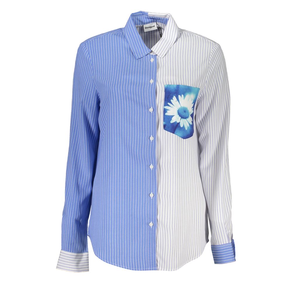 Desigual Azzurro Viscose Women Shirt