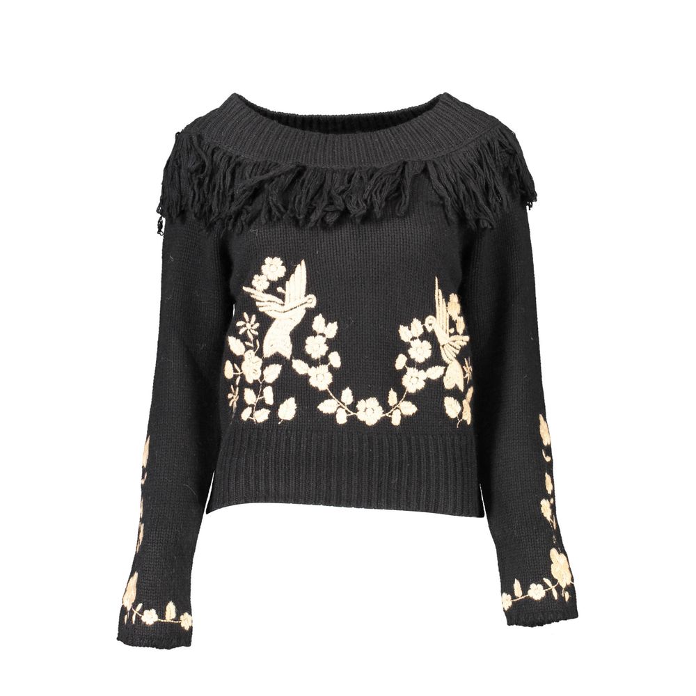 Blugirl Black Viscose Women Sweater1728,67403481248,Black,Blugirl,Clothing,L,M,New with tags,S,Sweaters - Clothing,Sweatshirts - Sweaters - Clothing,Women,XL,XS